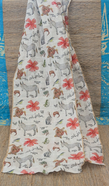 NEW - Watercolor Fashion Scarves by Hibiscus Jazz