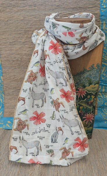 NEW - Watercolor Fashion Scarves by Hibiscus Jazz