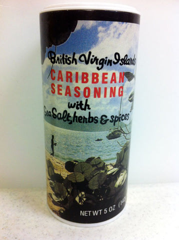BVI British Virgin Islands Caribbean Seasoning with Sea Salt, Herbs & Spices