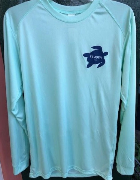 Turtle Design Long-Sleeved Adult Sun Shirt
