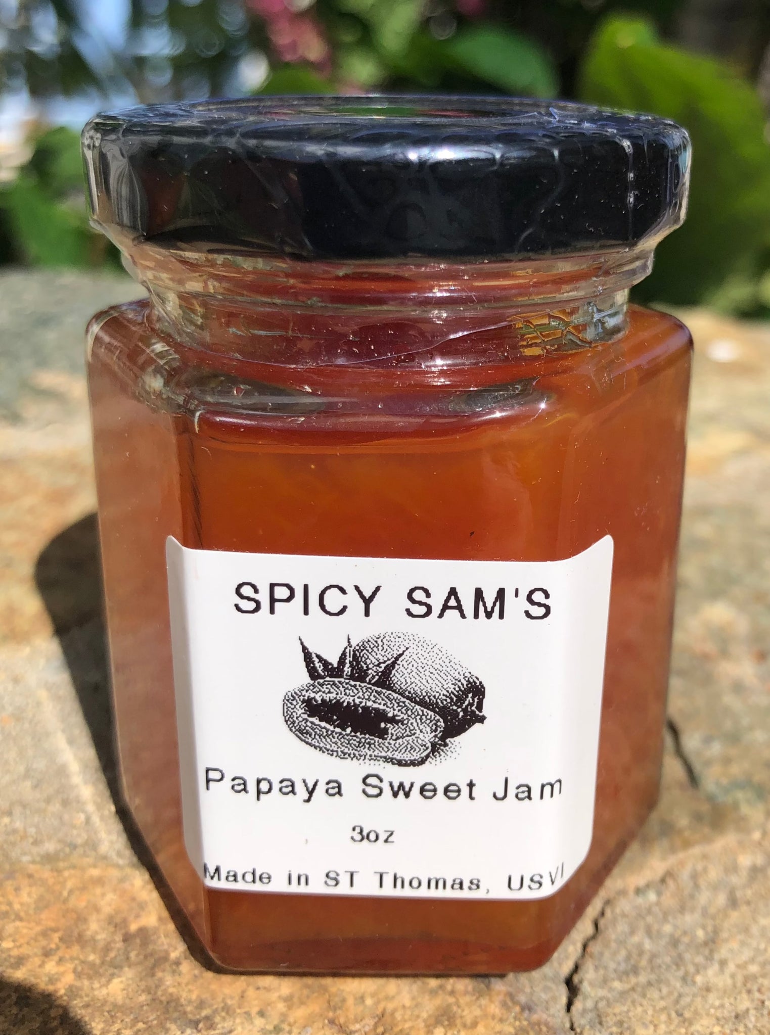 Sam Has Jam Spicy Sam's Papaya Sweet Jam – stjohnspice.com