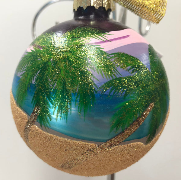 Midnight at the Oasis Glass Ball Ornament
