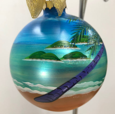 Palm Fantasy Glass Ball Ornament