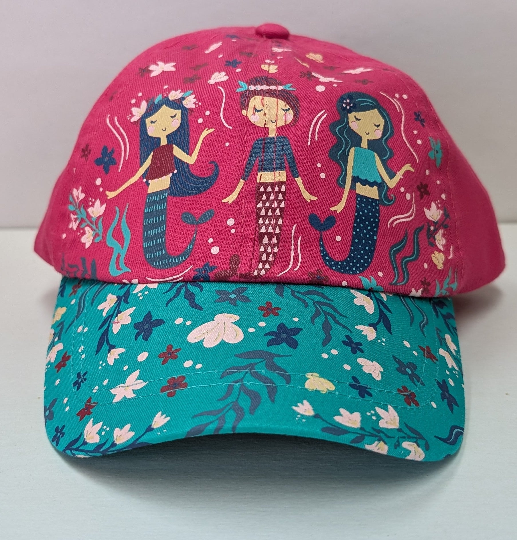 Pink Three Little Mermaids St. John, VI Baseball Cap