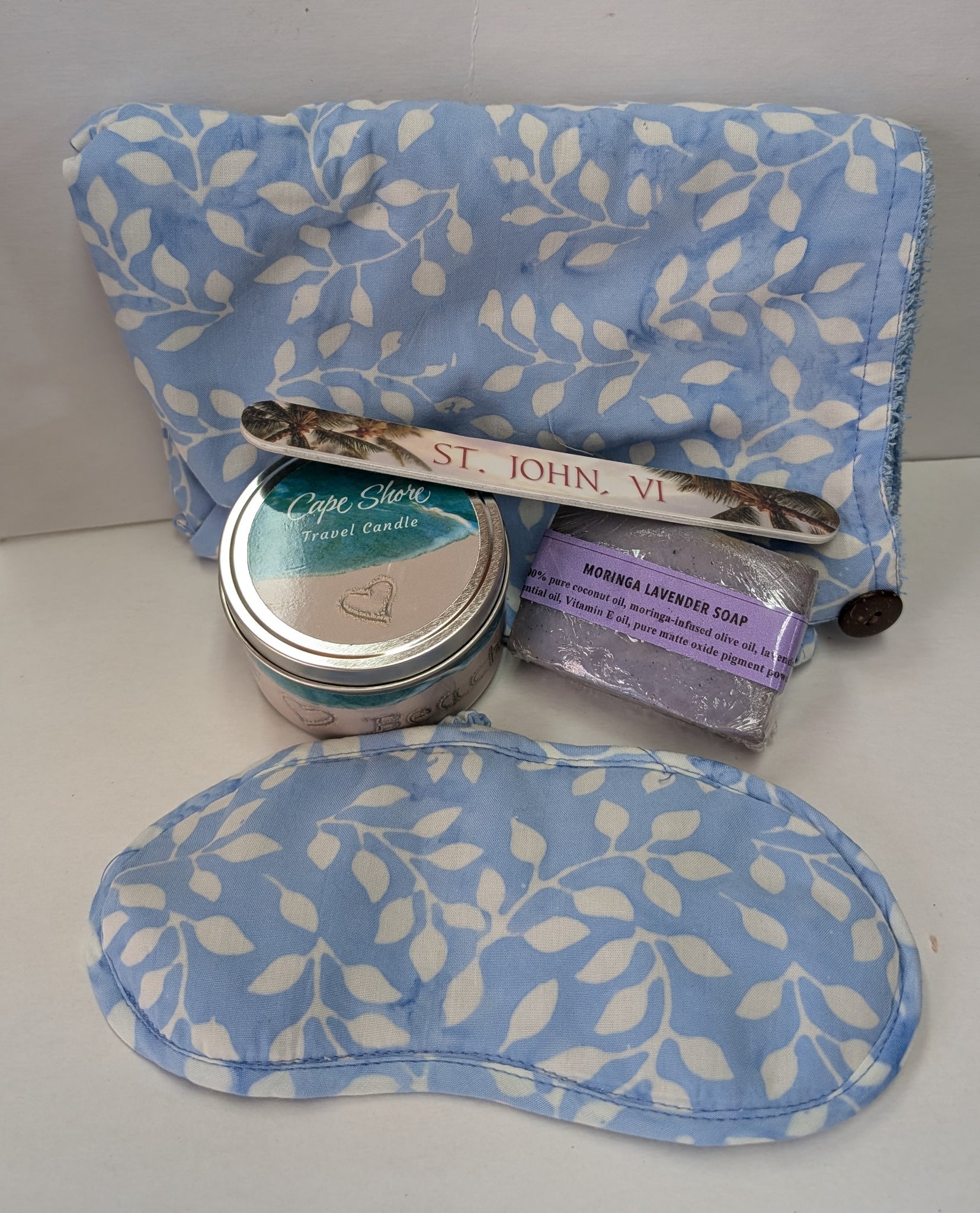 St. John Spa Day Gift Set with candle