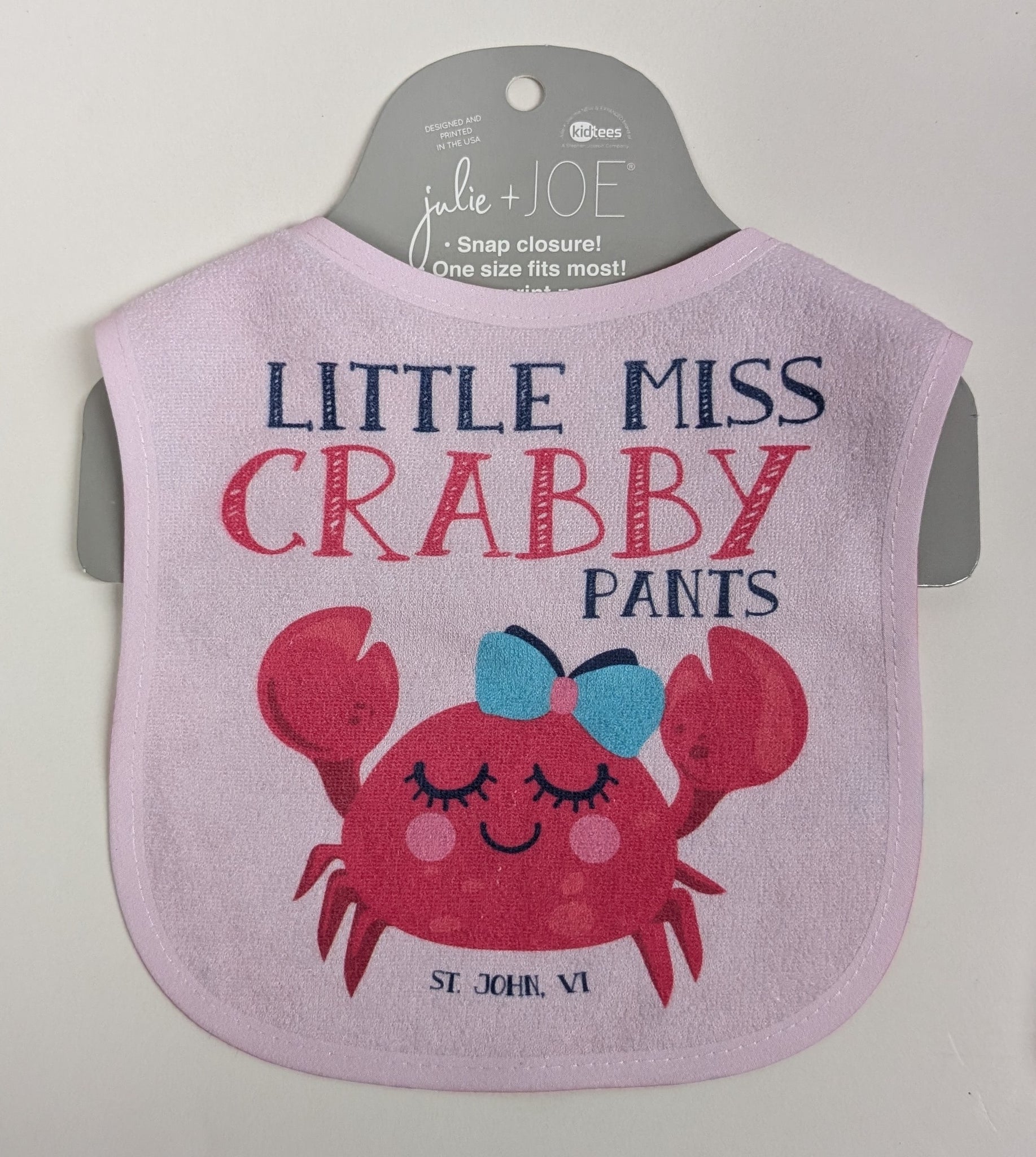 Little Miss Crabby Pants Bib