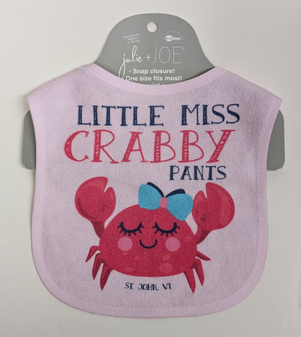 Little Miss Crabby Pants Bib