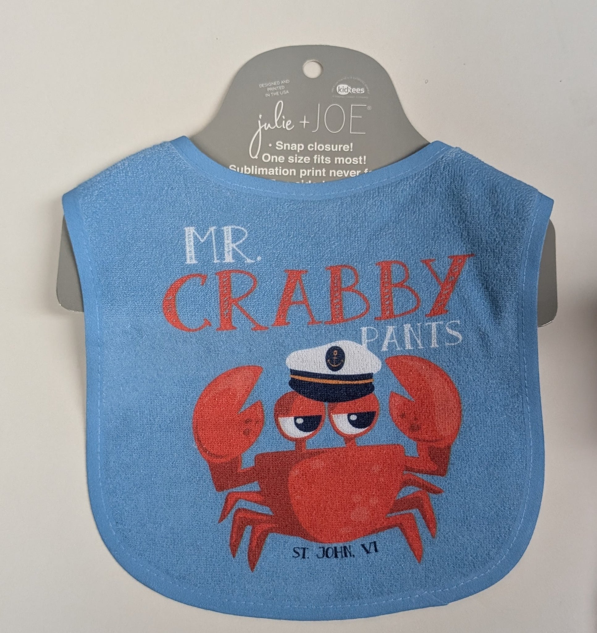 Mr. Crabby Pants Bib