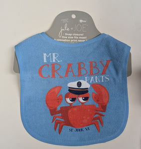 Mr. Crabby Pants Bib