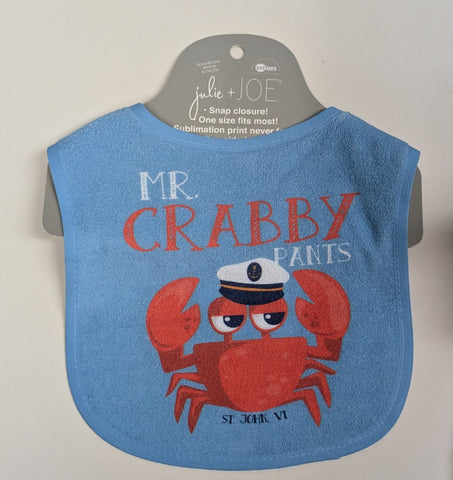 Mr. Crabby Pants Bib
