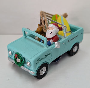 Santa Jeep St. John, VI Ornament