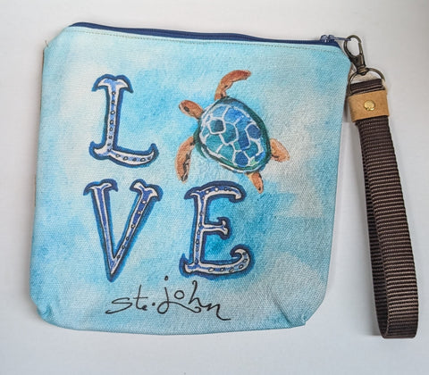 Love Turtle St. John Wristlet
