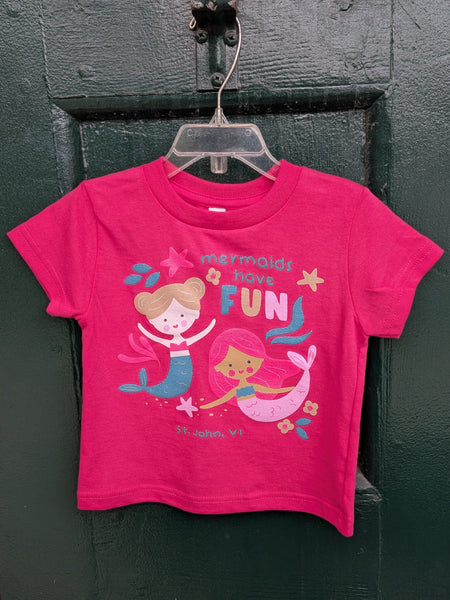 Mermaids Have Fun St. John, VI Youth Tee Shirt