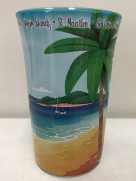 Two Tickets to Paradise Tulip Shooter Shot Glass