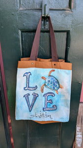 St. John Love Turtle Tote Bag