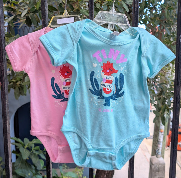 Tiny but Mighty Seahorse Onesie