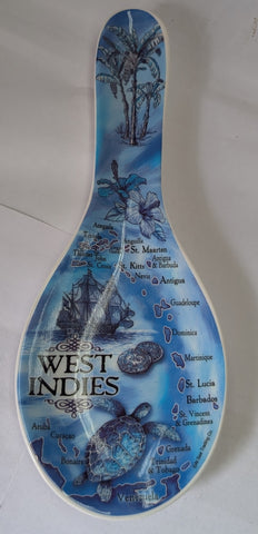 Blue Delft West Indies Spoonrest