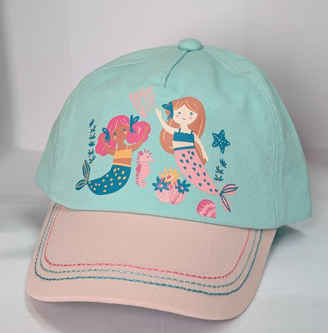 Two Pretty Mermaids Infant Baseball Cap
