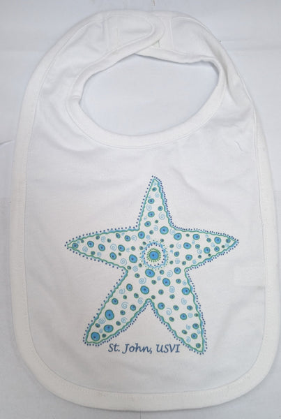 Starfish Bib in Organic Cotton