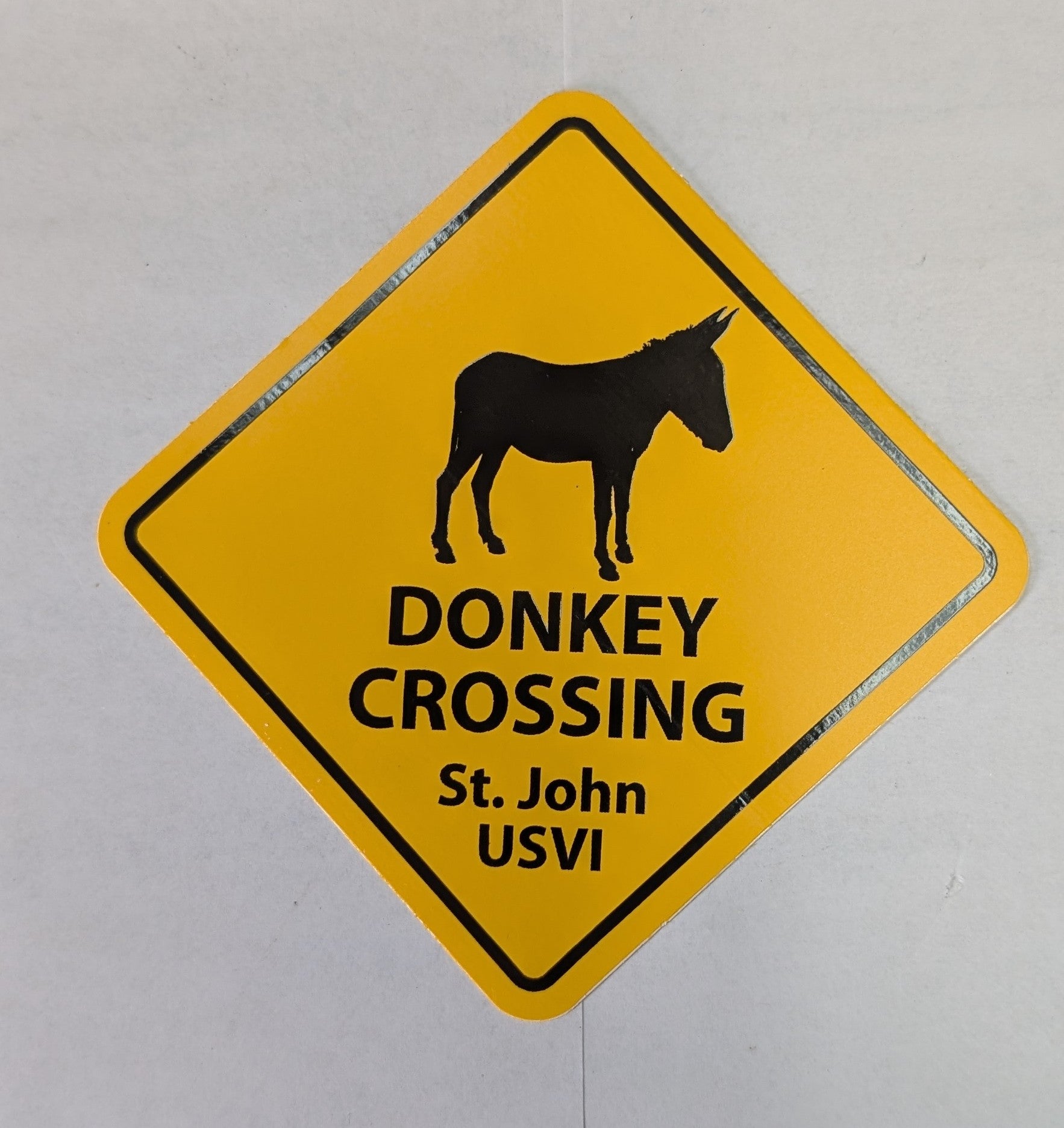 Donkey Crossing St. John, USVI Sticker