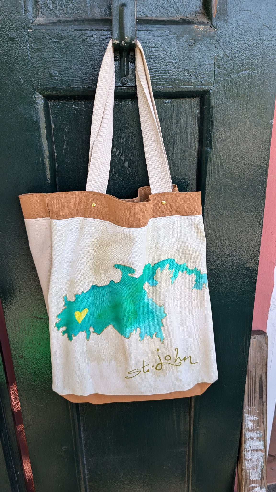 St. John Map Tote Bag