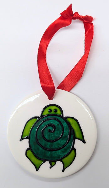 Stepho Hand Painted Picture Ceramic Disc Ornaments