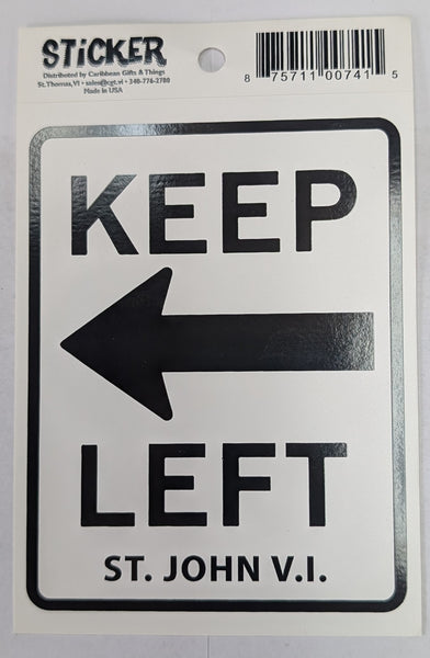 Keep Left Sticker