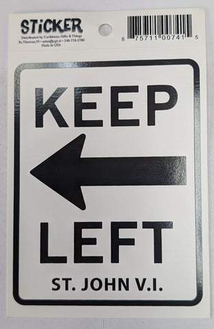 Keep Left Sticker