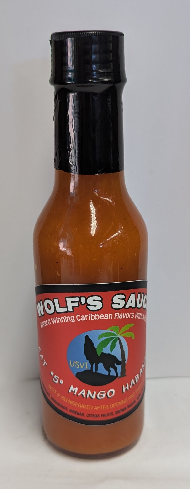 Wolf's Cat 5 Mango Habanero Hot Sauce
