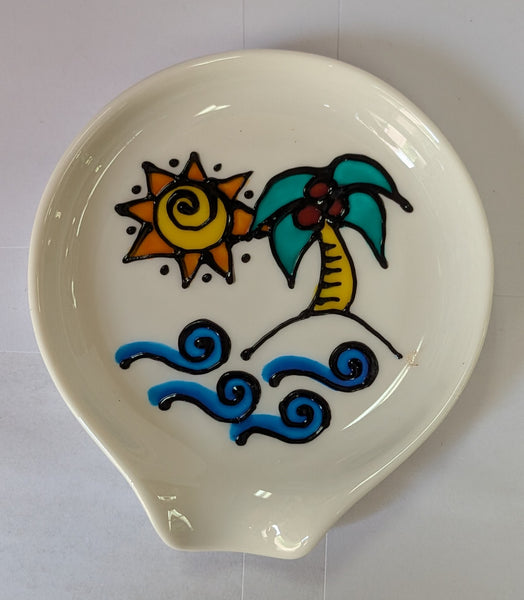 Hand-Painted Tea Bag Plates by Stepho