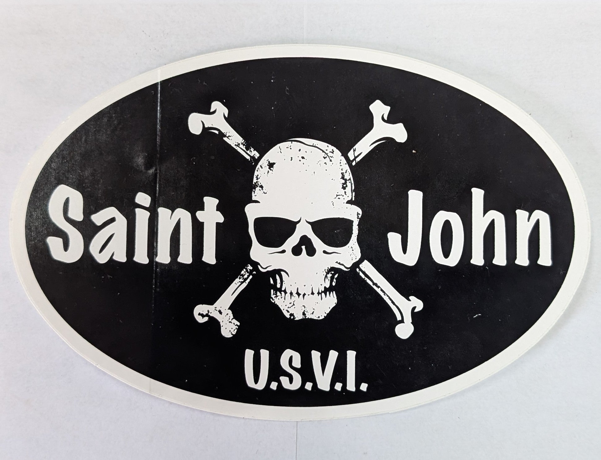 Skull and Crossbones St. John, USVI Sticker