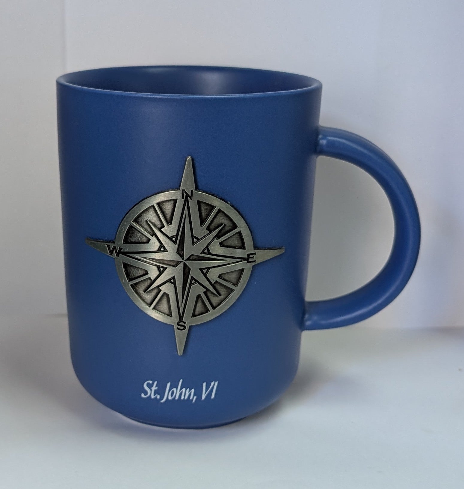Metal Emblem Compass Mug