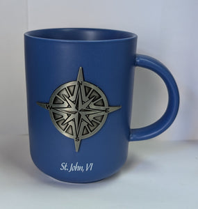 Metal Emblem Compass Mug