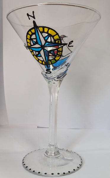 Hand-Painted Martini Glasses by Stepho