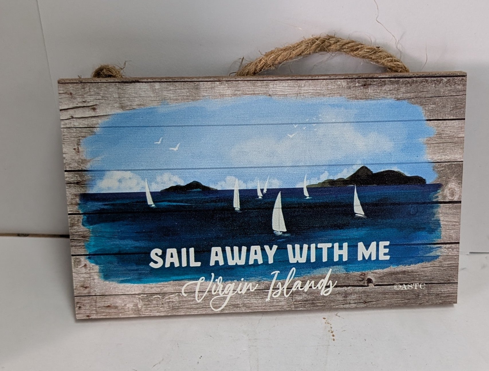 Sail Away with Me Virgin Islands Mini Sign