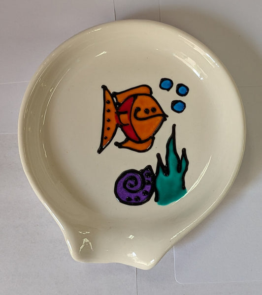 Hand-Painted Tea Bag Plates by Stepho