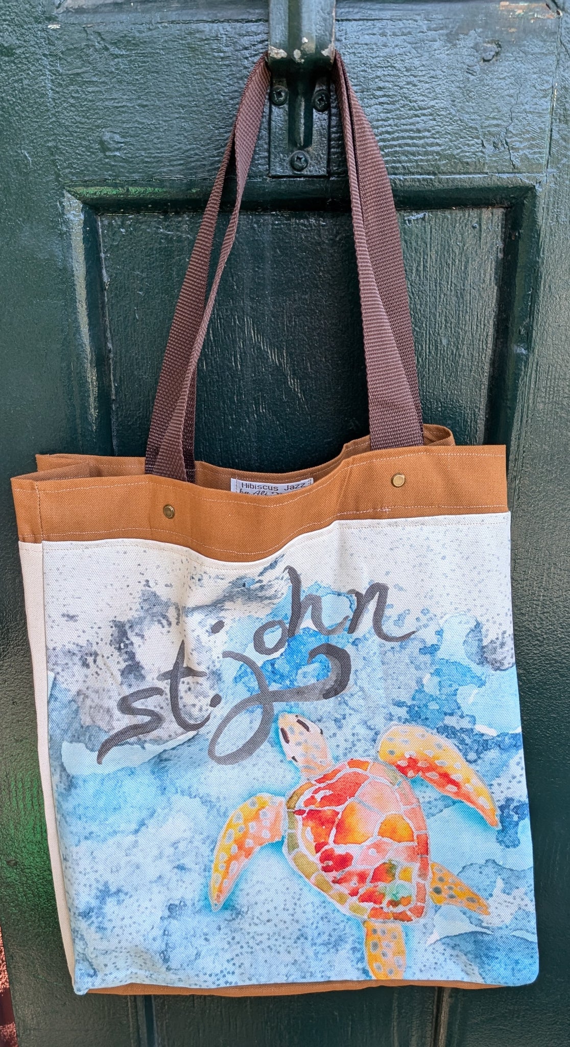 St. John Sea Turtle Tote Bag