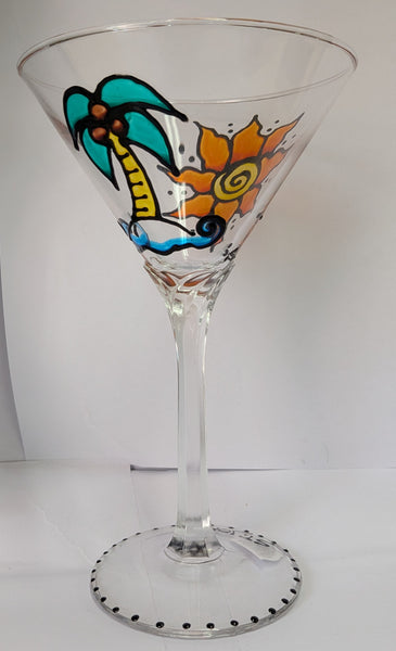 Hand-Painted Martini Glasses by Stepho