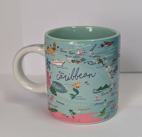 Caribbean Fun Map Mini Mug Shot