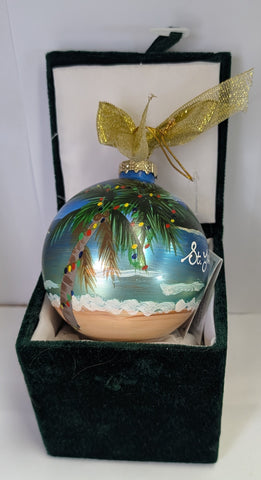 Hand Painted Warm Wishes Ornament - St. John, VI
