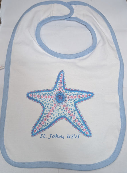 Starfish Bib in Organic Cotton