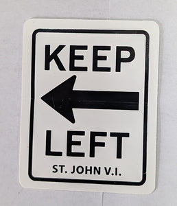 Keep Left Sticker