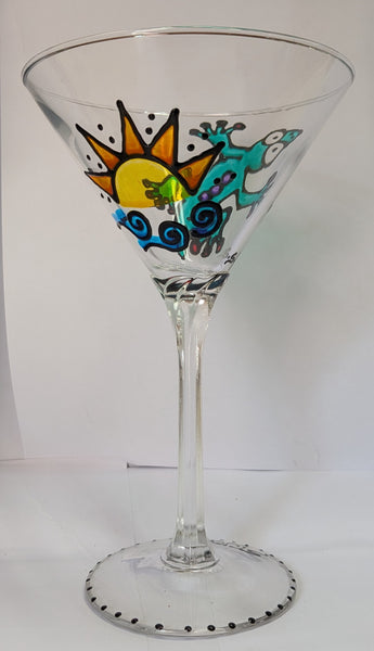 Hand-Painted Martini Glasses by Stepho