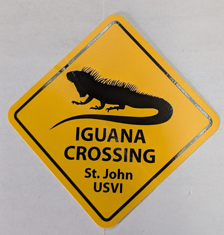 Iguana Crossing St. John, USVI Sticker