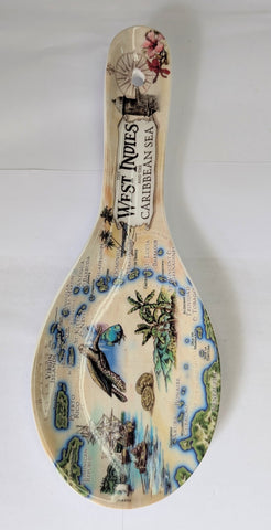West Indies Antique Map Spoonrest