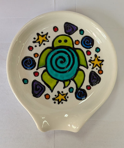 Hand-Painted Tea Bag Plates by Stepho