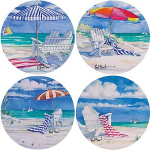 Beaches by Paul Brent Set of Four Coasterstones