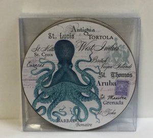 Vintage Octopus Cork-backed Coaster Set