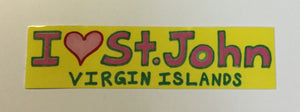 I Love St. John Sticker