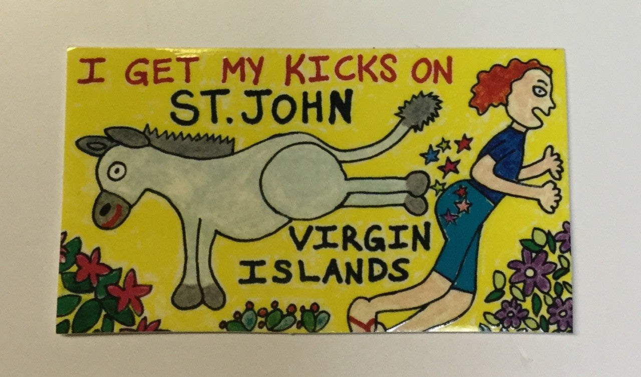 I Get My Kicks on St. John Sticker